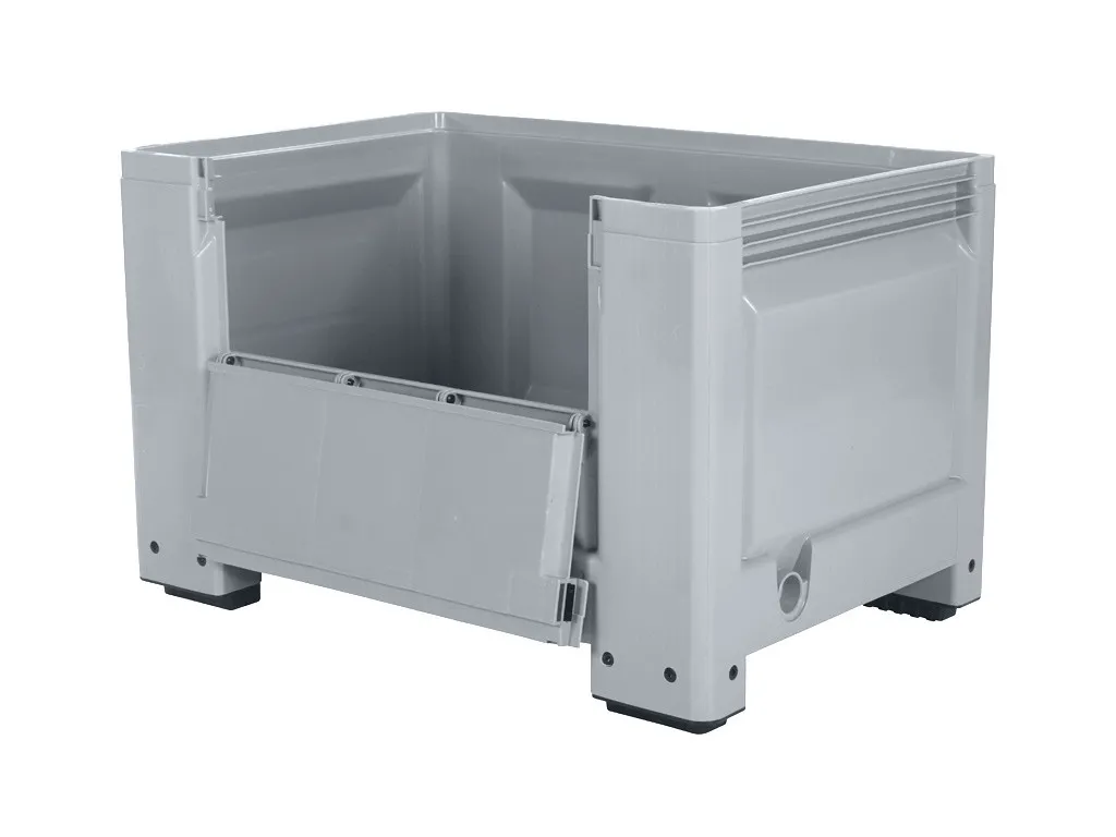 Palttenbox mit Scharnierklappen auf Füßen