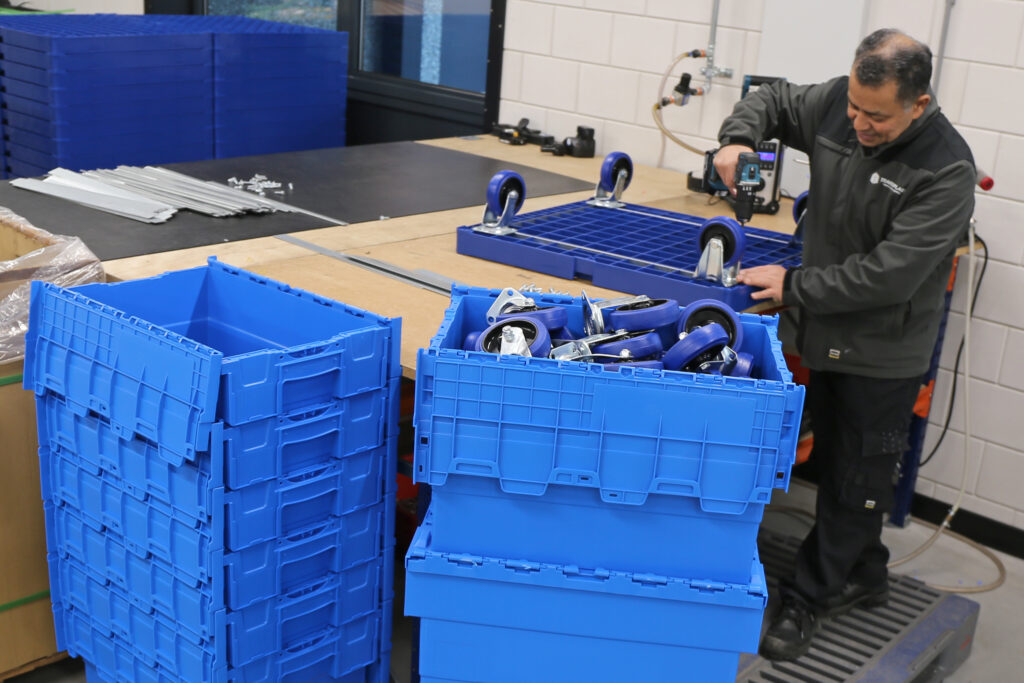 Distributionsbehälter optimale Lagerung TRansoplast